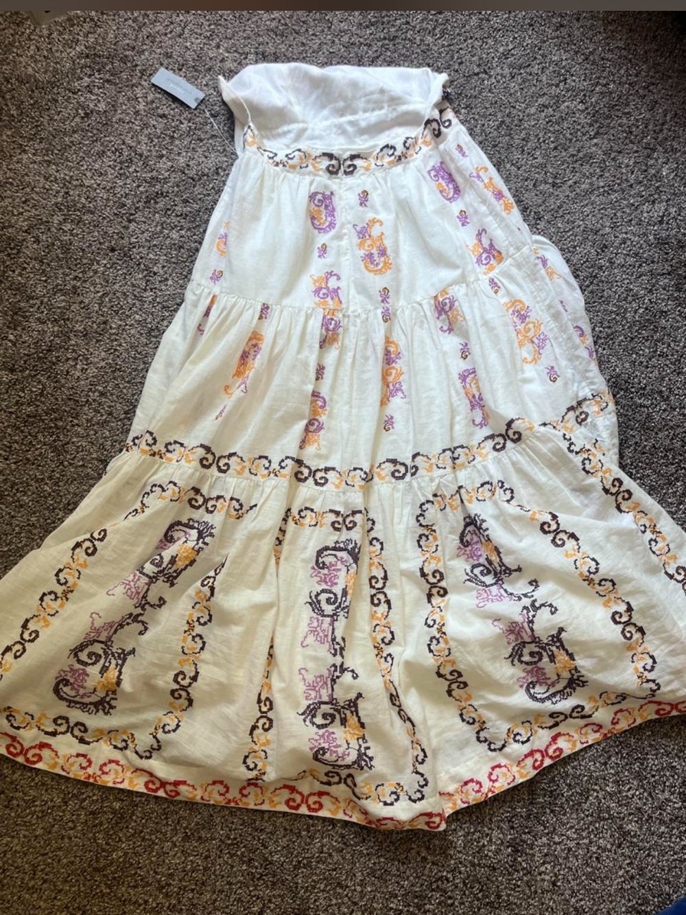 Medallion Halter Maxi Dress Anthropologie - Picture 5 of 8